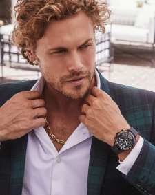 Beck Stainless Steel 44mm Chronograph Watch in Black