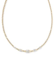 8.66 ct Lab Grown White Diamond Custom Elisa Tennis 14k Yellow Gold Necklace