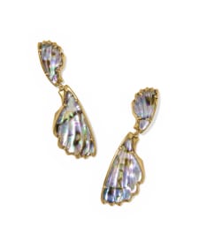 Alexa Vintage Gold Statement Drop Earrings 