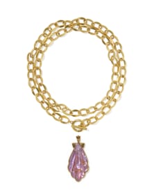 Alexa Vintage Gold Statement Necklace 