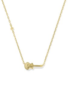 Inline Guitar Pendant Necklace in 18k Gold Vermeil