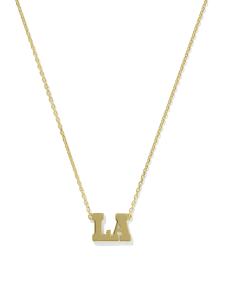 LA Pendant Necklace in 18k Gold Vermeil