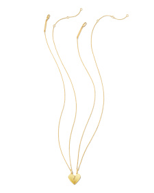 Best Friend Necklaces Set of 2 in 18k Gold Vermeil