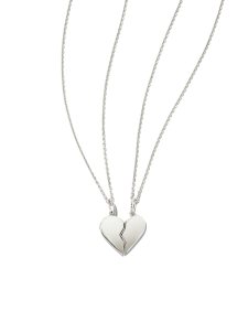 Best Friend Necklaces Set of 2 in Sterling Silver