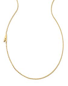 Letter Inline Initial Necklace in 18k Gold Vermeil