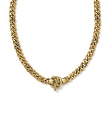 Keziah Vintage Gold Link and Chain Necklace