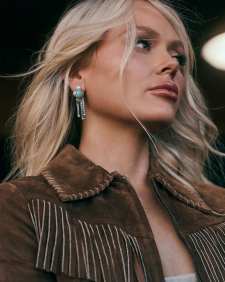 Abbie Oxidized Sterling Silver Fringe Convertible Drop Earrings