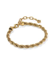Noble Rope Link and Chain Bracelet in Vintage Gold