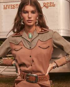 Beau Vintage Silver Boot Statement Earrings in Sea Green Chrysocolla