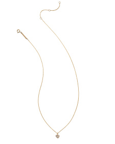 Madeline 14k Yellow Gold Small Pendant Necklace in White Diamond