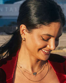 Maia Heartburst Single Stud Earring in 18k Gold Vermeil