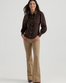 Wrangler® x Yellow Rose by Kendra Scott Puff Sleeve Rodeo Shirt