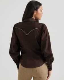 Wrangler® x Yellow Rose by Kendra Scott Puff Sleeve Rodeo Shirt