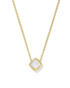 Alani 18k Gold Vermeil Pendant Necklace in Ivory Mother-of-Pearl
