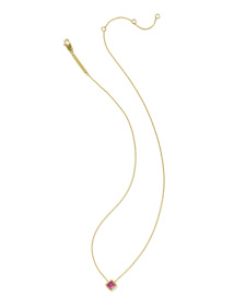 Alani 18k Gold Vermeil Pendant Necklace in Pink Quartz