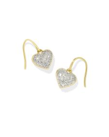 0.51 ct Madeline 14k Yellow Gold Drop Earrings in White Diamond