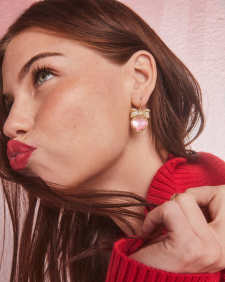 Haisley Heart Drop Earrings