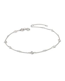 0.12 ct Michelle 14k White Gold Delicate Bracelet in White Diamond