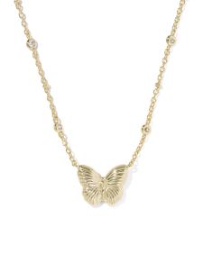 Cailey Butterfly Gold Short Pendant Necklace 