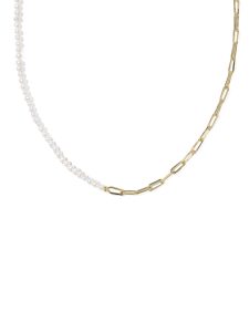 Markie Gold Half Chain Necklace 