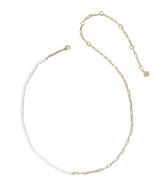 Markie Gold Half Chain Necklace 