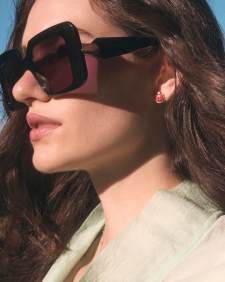 Ladybug Gold Stud Earrings 