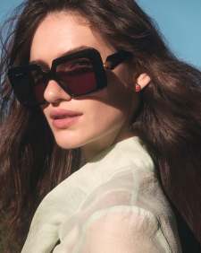 Ladybug Gold Stud Earrings 