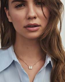 Cailey Butterfly Short Pendant Necklace 
