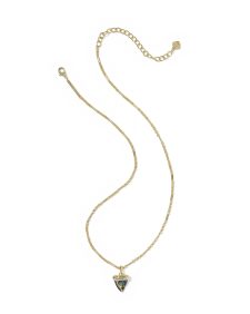 Oleana Gold Short Pendant Necklace 