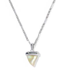 Oleana Silver Short Pendant Necklace 
