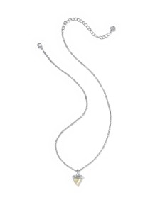 Oleana Silver Short Pendant Necklace 