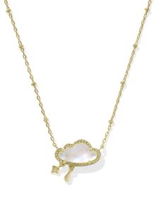 Celeste Cloud Gold Short Pendant Necklace
