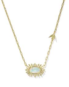 Elisa Bird Gold Short Pendant Necklace