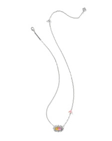 Elisa Bird Silver Short Pendant Necklace