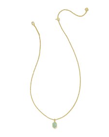 Hallie Gold Short Pendant Necklace