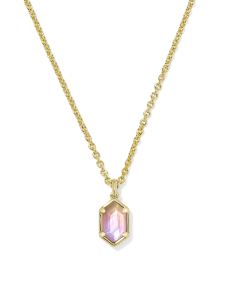Hallie Gold Short Pendant Necklace