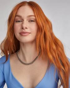 Whitley Chain Necklace in Vintage Silver