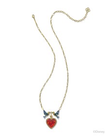 Disney | Kendra Scott Snow White Vintage Gold Heart Statement Necklace in Multi Mix