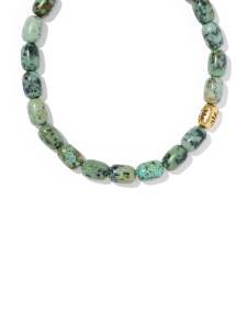 Beaded Vintage Gold Statement Collar Necklace