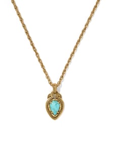 Tedi Vintage Gold Short Pendant Necklace