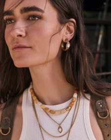 Beaded Statement Collar Necklace