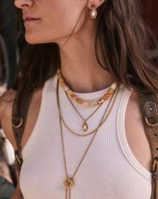 Ansel Rose Bolo Necklace