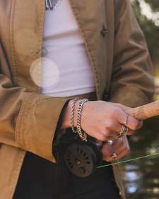 Noble Rope Link and Chain Bracelet in Vintage Silver