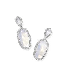 Dani 14k White Gold Statement Earrings
