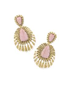Zahara Vintage Gold Statement Earrings