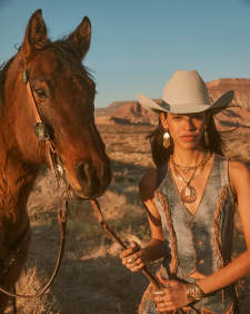 Zahara Large Long Pendant