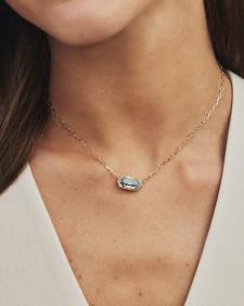 Elisa Luxe Gold Short Pendant Necklace 