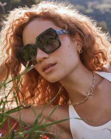 Elisa Toggle Gold Link and Chain Necklace 