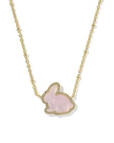 Bunny Gold Short Pendant Necklace 