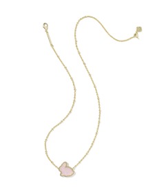 Bunny Gold Short Pendant Necklace 